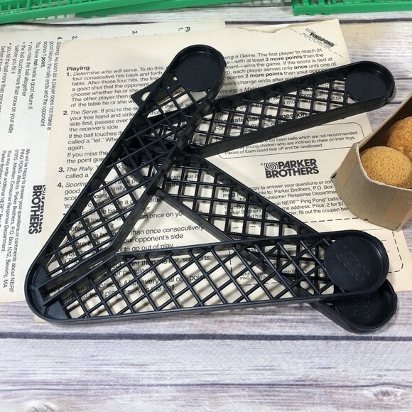 Vintage 1982 Parker Brothers NERF Ping Pong COMPLETE Game Table Tennis - Picture 11 of 14